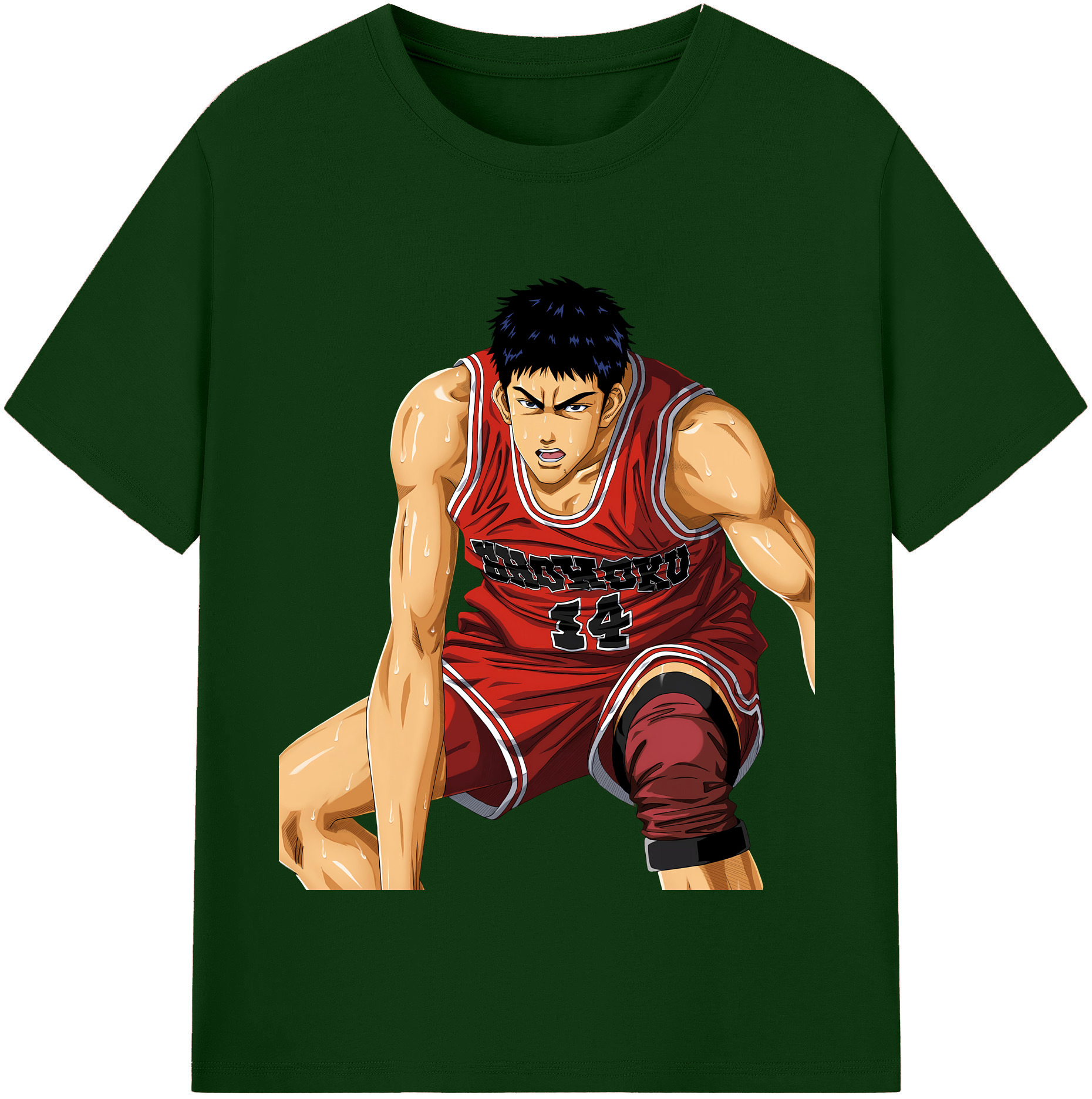 SLAM DUNK／スラムダンク 綿100％半袖Tシャツ（フロントプリント）